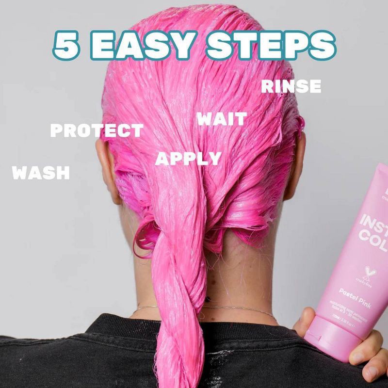 slide 4 of 11, BRITE Instant Semi-Permanent Moisturizing Hair Color - Pastel Pink - 3.38 fl oz, 3.38 fl oz