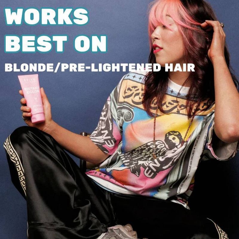 slide 6 of 11, BRITE Instant Semi-Permanent Moisturizing Hair Color - Pastel Pink - 3.38 fl oz, 3.38 fl oz