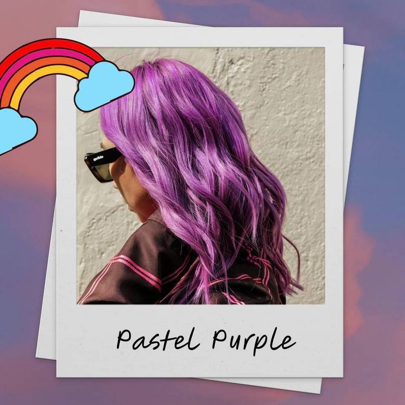 slide 3 of 15, BRITE Instant Semi-Permanent Moisturizing Hair Color - Pastel Purple - 3.38 fl oz, 3.38 fl oz