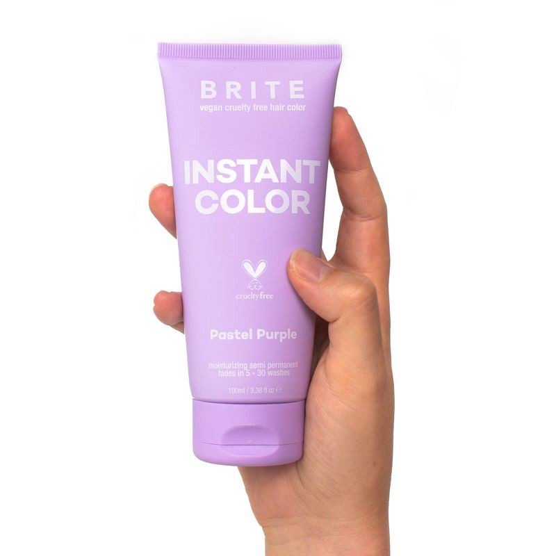 slide 3 of 10, BRITE Instant Semi-Permanent Moisturizing Hair Color - Pastel Purple - 3.38 fl oz, 3.38 fl oz