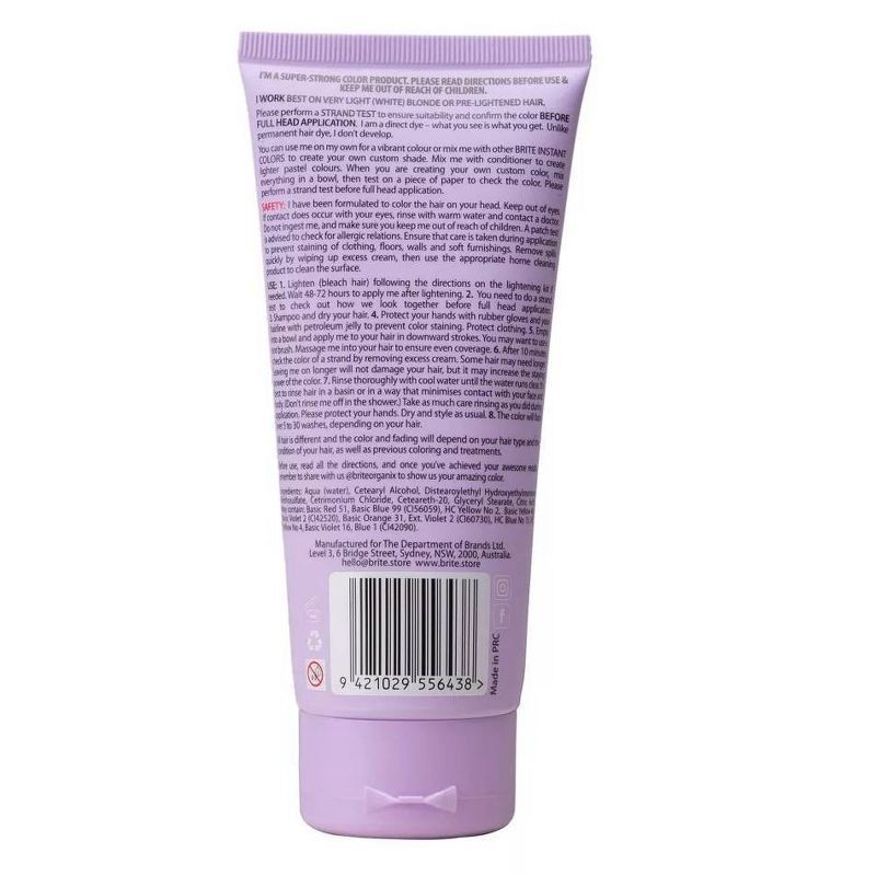slide 9 of 15, BRITE Instant Semi-Permanent Moisturizing Hair Color - Pastel Purple - 3.38 fl oz, 3.38 fl oz
