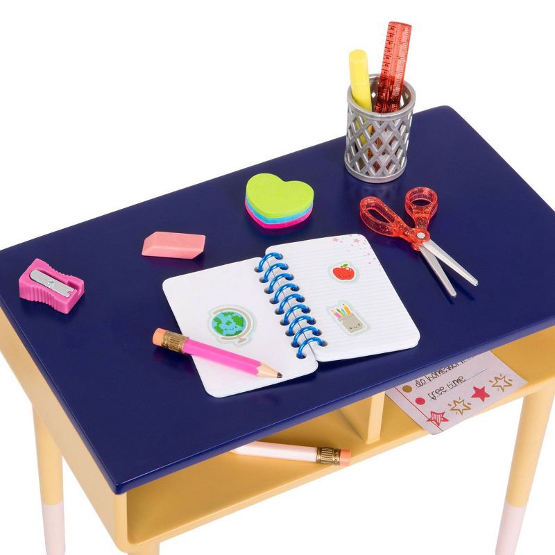 slide 2 of 7, Our Generation Brilliant Bureau Home Desk Accessory Set for 18" Dolls, 1 ct