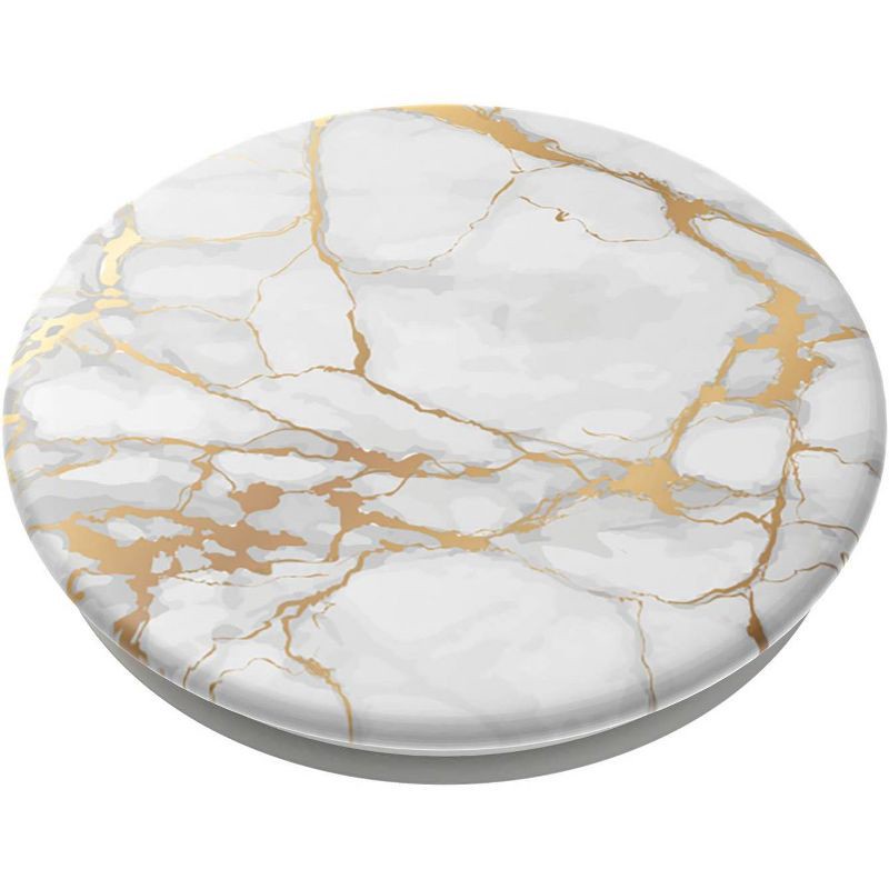 slide 2 of 3, PopSockets PopGrip Cell Phone Grip & Stand - Gold Lutz Marble, 1 ct