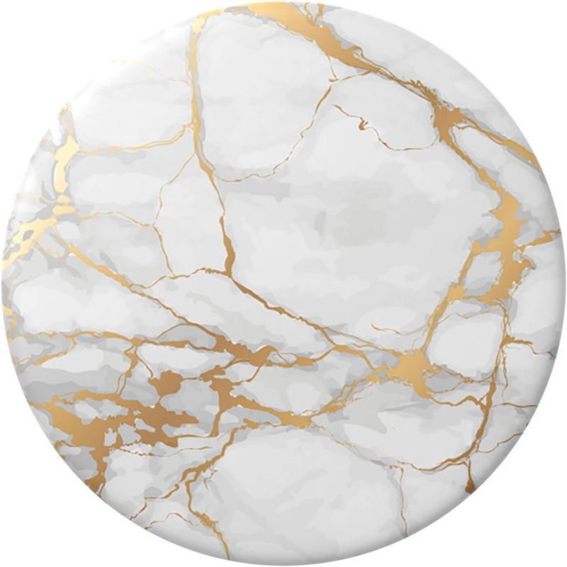 slide 3 of 3, PopSockets PopGrip Cell Phone Grip & Stand - Gold Lutz Marble, 1 ct