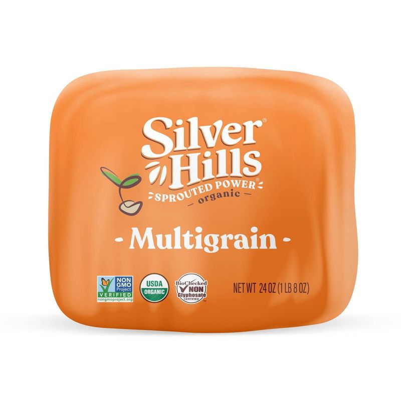 slide 5 of 5, Silver Hills Bakery Organic Multigrain Sprouted Wheat Bread - 24oz, 24 oz