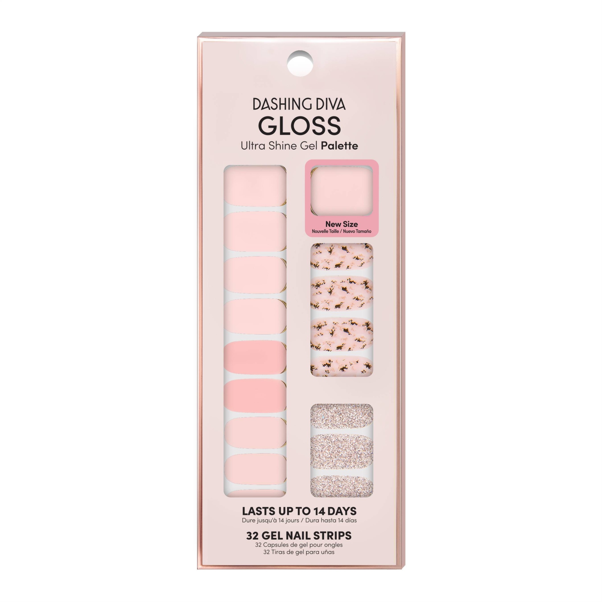 slide 1 of 5, Dashing Diva Gloss Ultra Shine Gel Palette - Feeling Flush, 1 ct