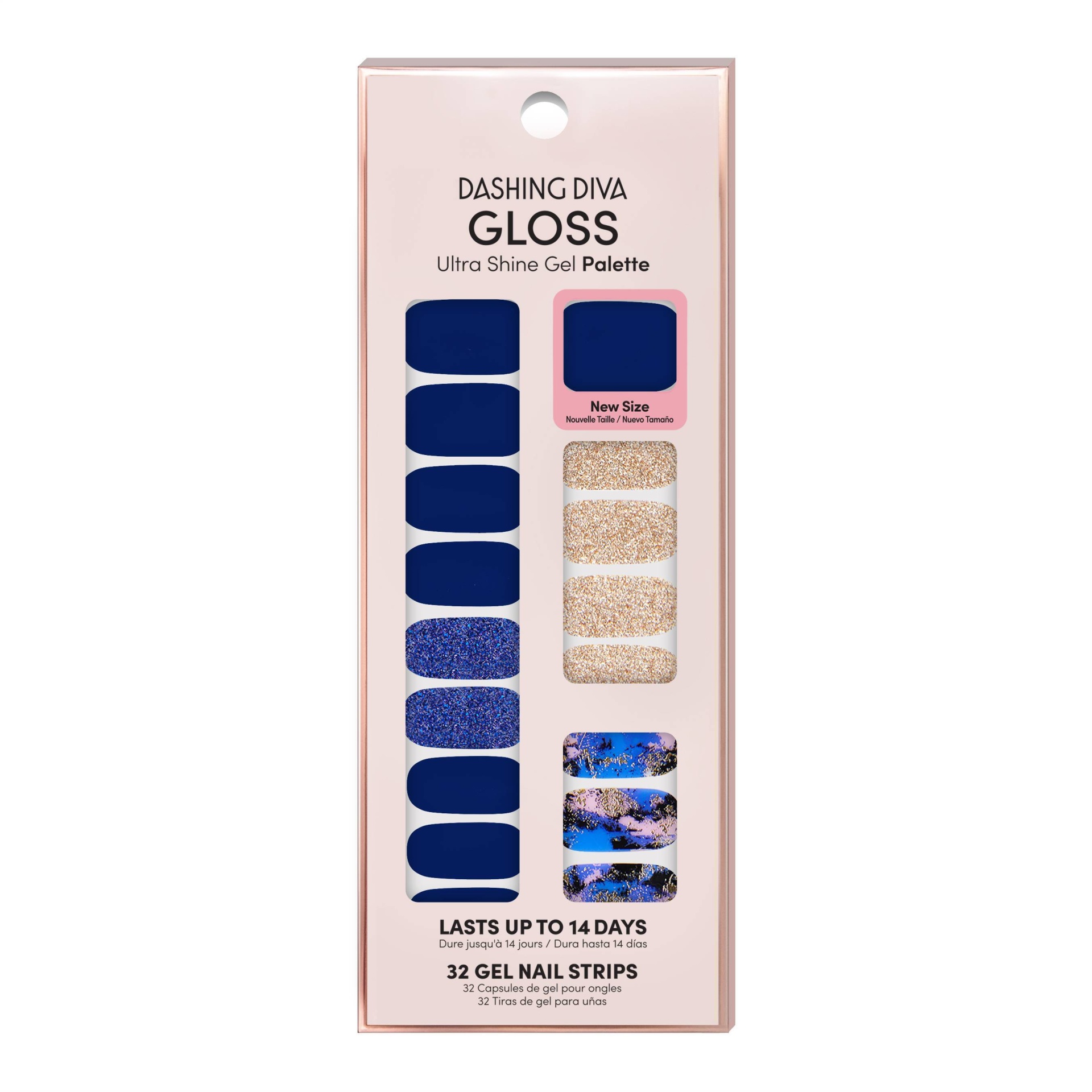 slide 1 of 5, Dashing Diva Gloss Ultra Shine Gel Palette - Blue Vixon, 1 ct