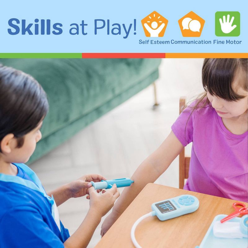 slide 5 of 9, Melissa & Doug Get Well Doctor's Kit Pretend Play Set – 25 Toy Pieces for Preschool Girls, Boys, 1 ct