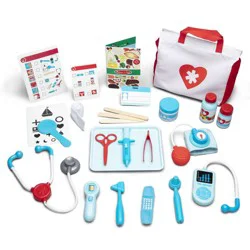 Melissa & Doug Get Well Doctor's Kit Pretend Play Set – 25 Toy Pieces for Preschool Girls, Boys