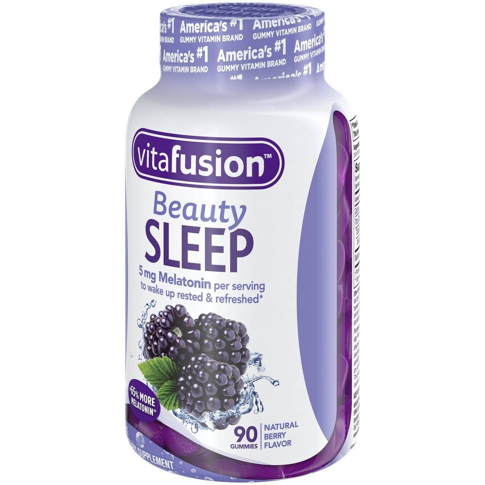 slide 3 of 4, Vitafusion Beauty Sleep Dietary Supplement Gummies - Natural Berry, 90 ct