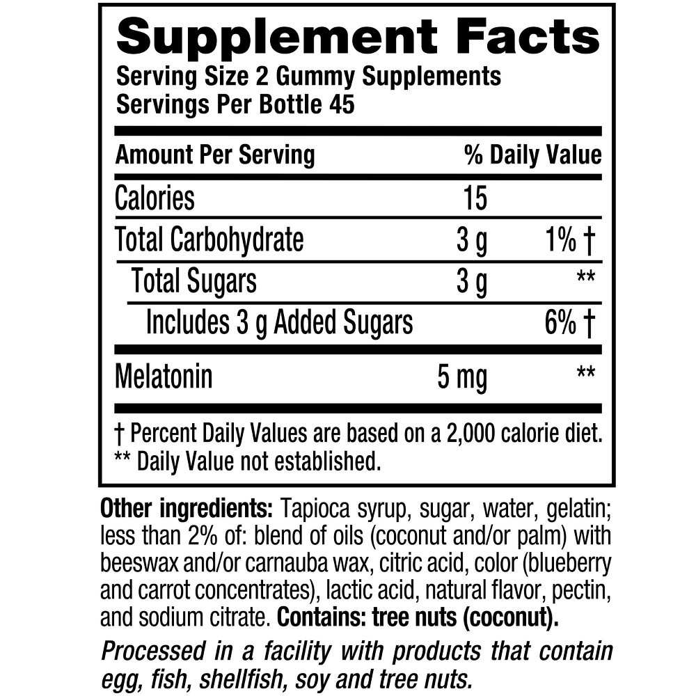 slide 4 of 4, Vitafusion Beauty Sleep Dietary Supplement Gummies - Natural Berry, 90 ct