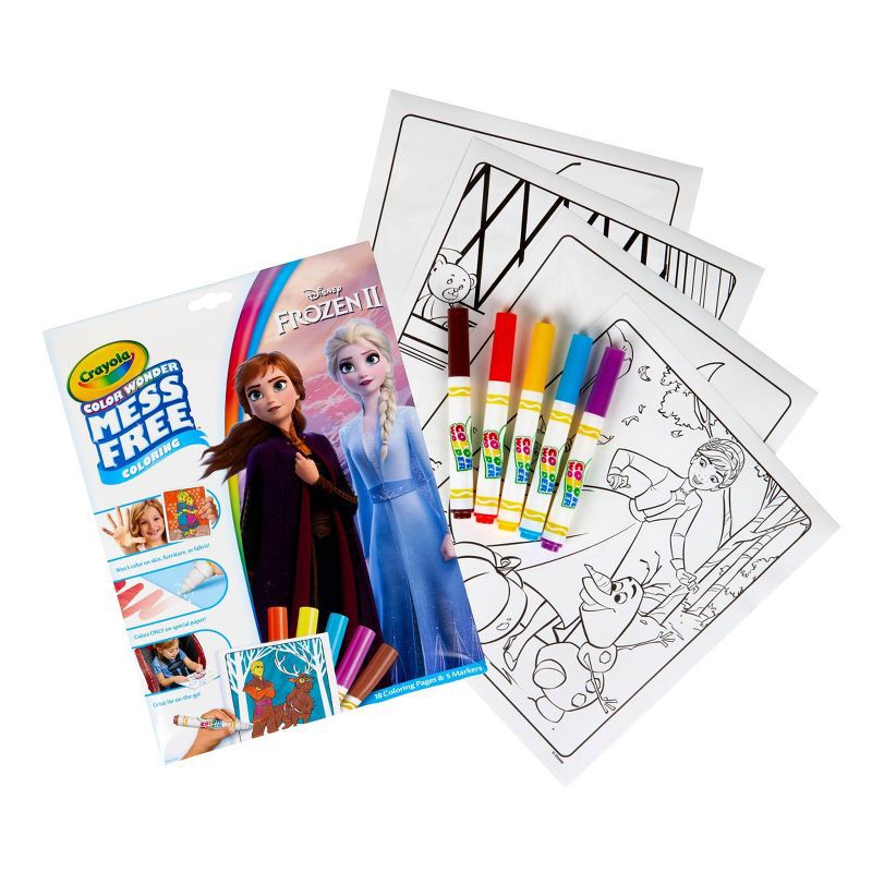 slide 2 of 4, Crayola Color Wonder Frozen 2 Coloring Pages Set, 1 ct