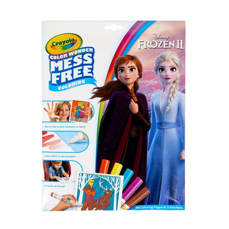 slide 1 of 4, Crayola Color Wonder Frozen 2 Coloring Pages Set, 1 ct