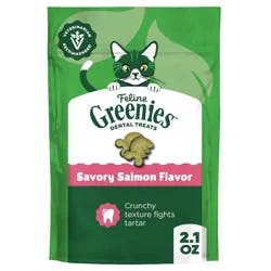Greenies Savory Salmon Flavor Dental Cat Treats - 2.1oz