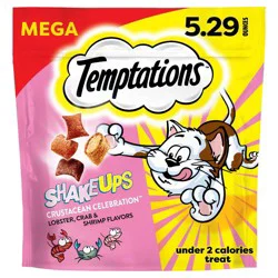 Temptations ShakeUps Crustacean Celebration Cat Treats with Lobster, Seafood, Crab and Shrimp - 5.29oz