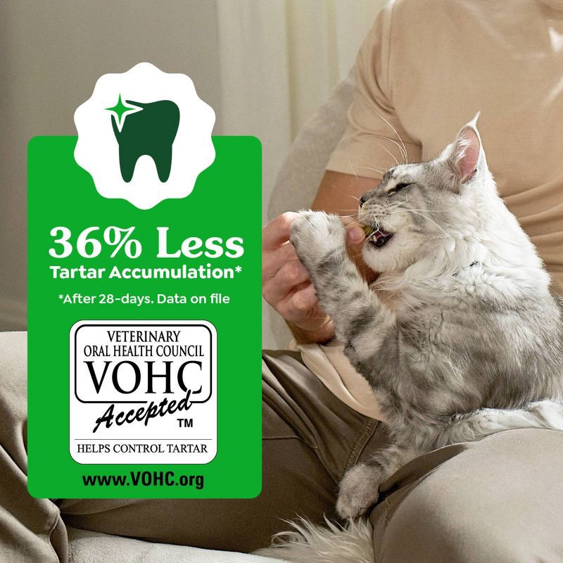 slide 5 of 13, Greenies Savory Salmon Flavor Dental Cat Treats - 9.75oz, 9.75 oz