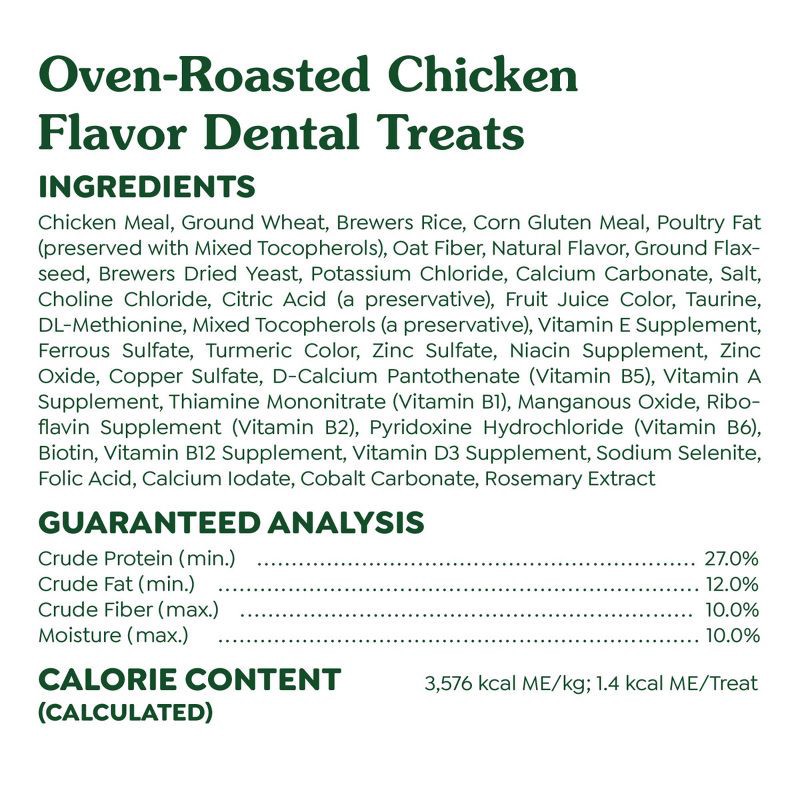 slide 9 of 13, Greenies Dental Cat Treats Oven-Roasted Chicken - 9.75 oz, 9.75 oz