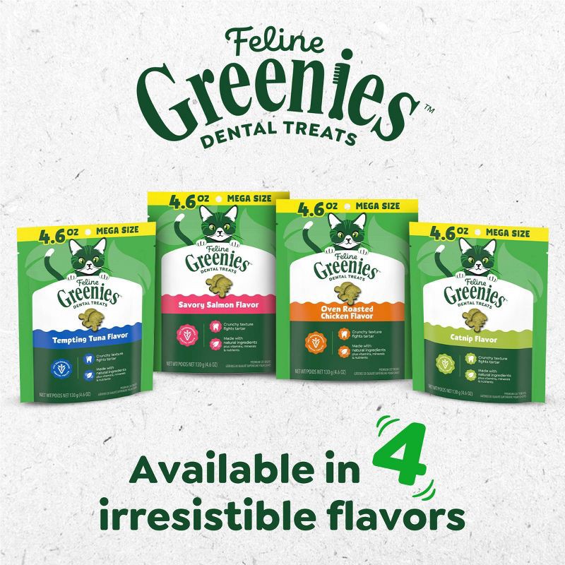 slide 10 of 14, Greenies Dental Cat Treats Oven-Roasted Chicken - 9.75 oz, 9.75 oz