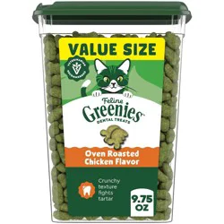 Greenies Dental Cat Treats Oven-Roasted Chicken - 9.75 oz