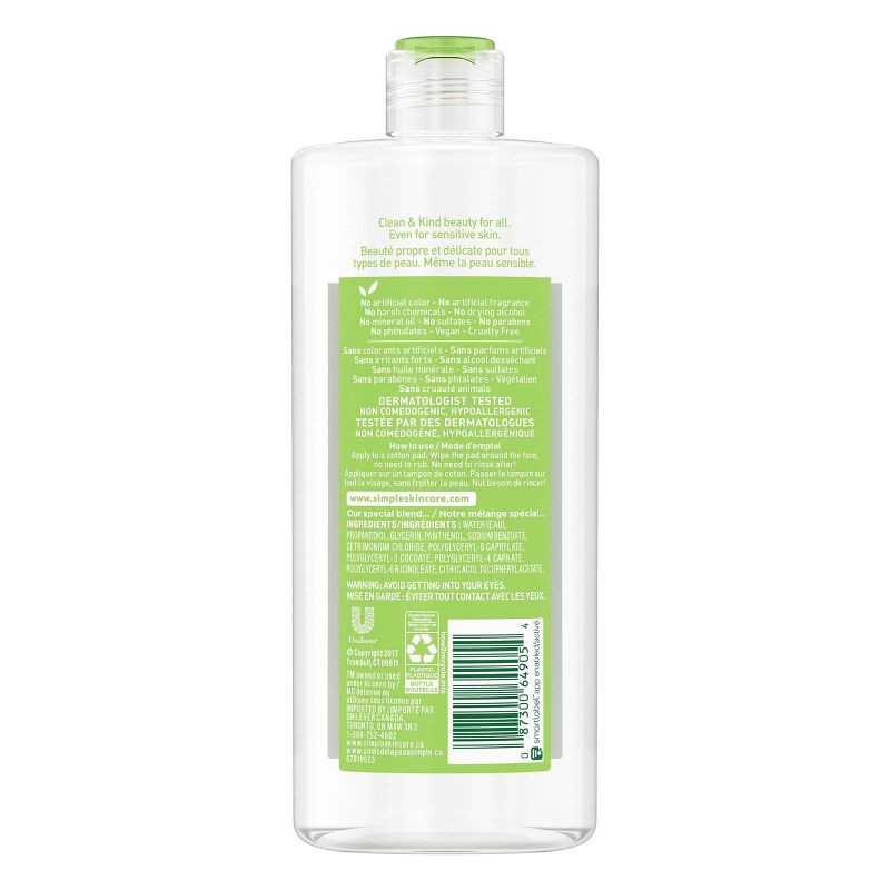 slide 3 of 9, Simple Micellar Cleansing Water - Unscented - 13.5 fl oz, 13.5 fl oz