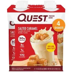 Quest Nutrition Ready To Drink Protein Shake – Salted Caramel - 44 fl oz/4ct