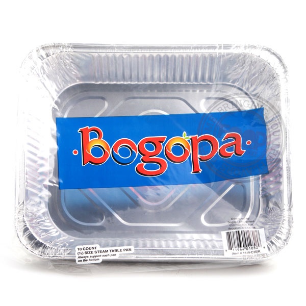 slide 1 of 1, Bogopa Half Size Aluminum Pans, 10 ct