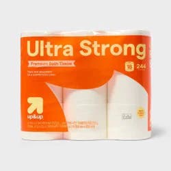 Premium Ultra Strong Toilet Paper - 18 Rolls - up&up™