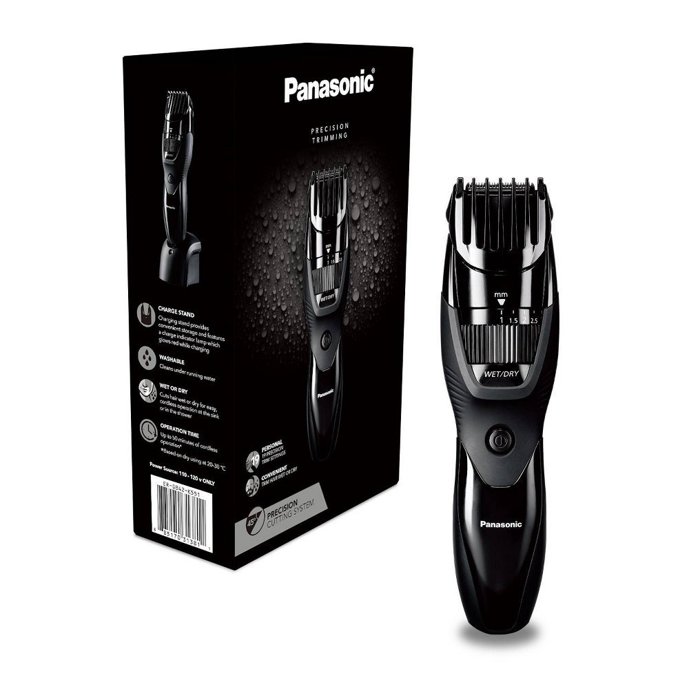 slide 6 of 6, Panasonic Wet & Dry Beard and Hair Trimmer - ER-GB42-K, 1 ct