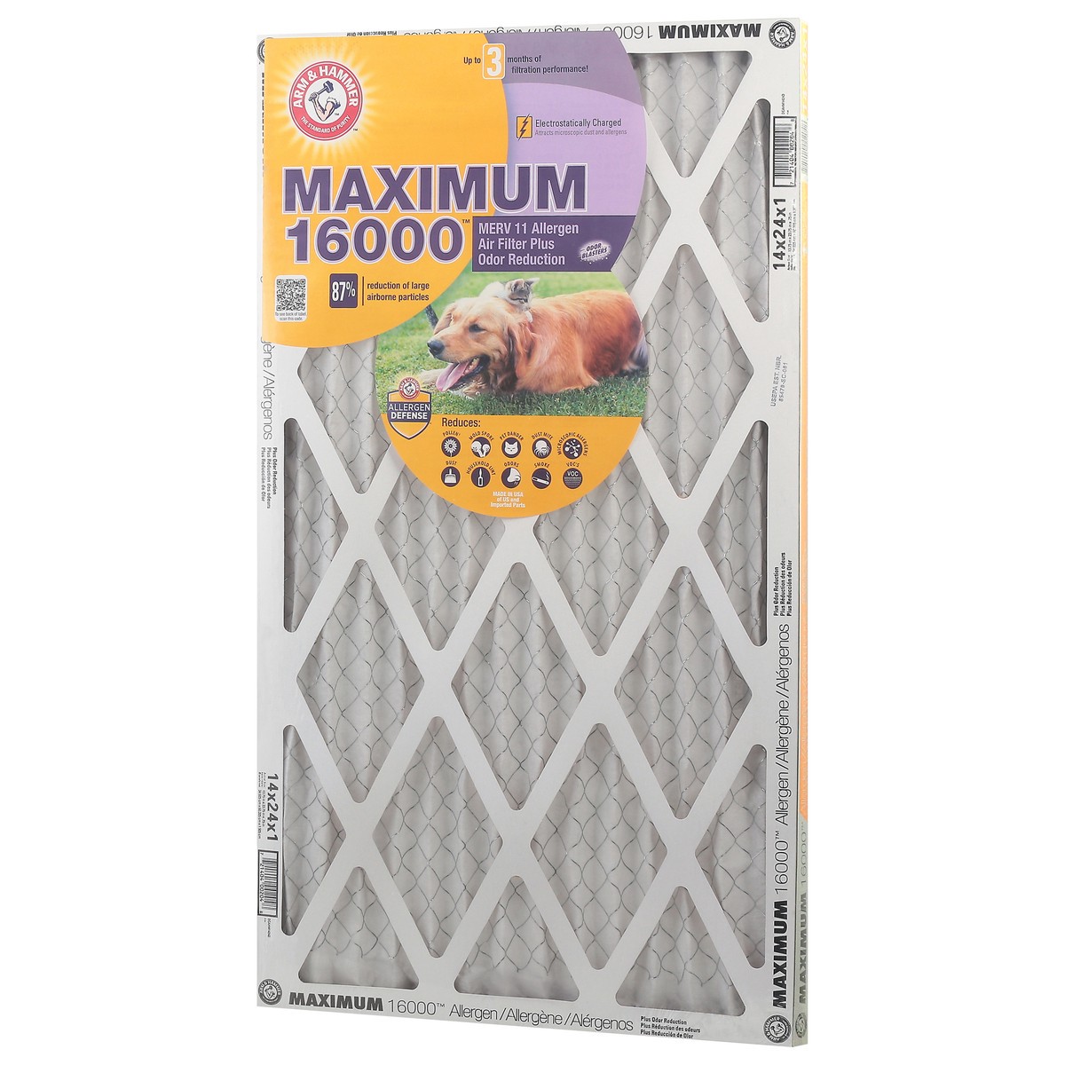 slide 4 of 9, ARM & HAMMER Max Air Filter, 1 ct