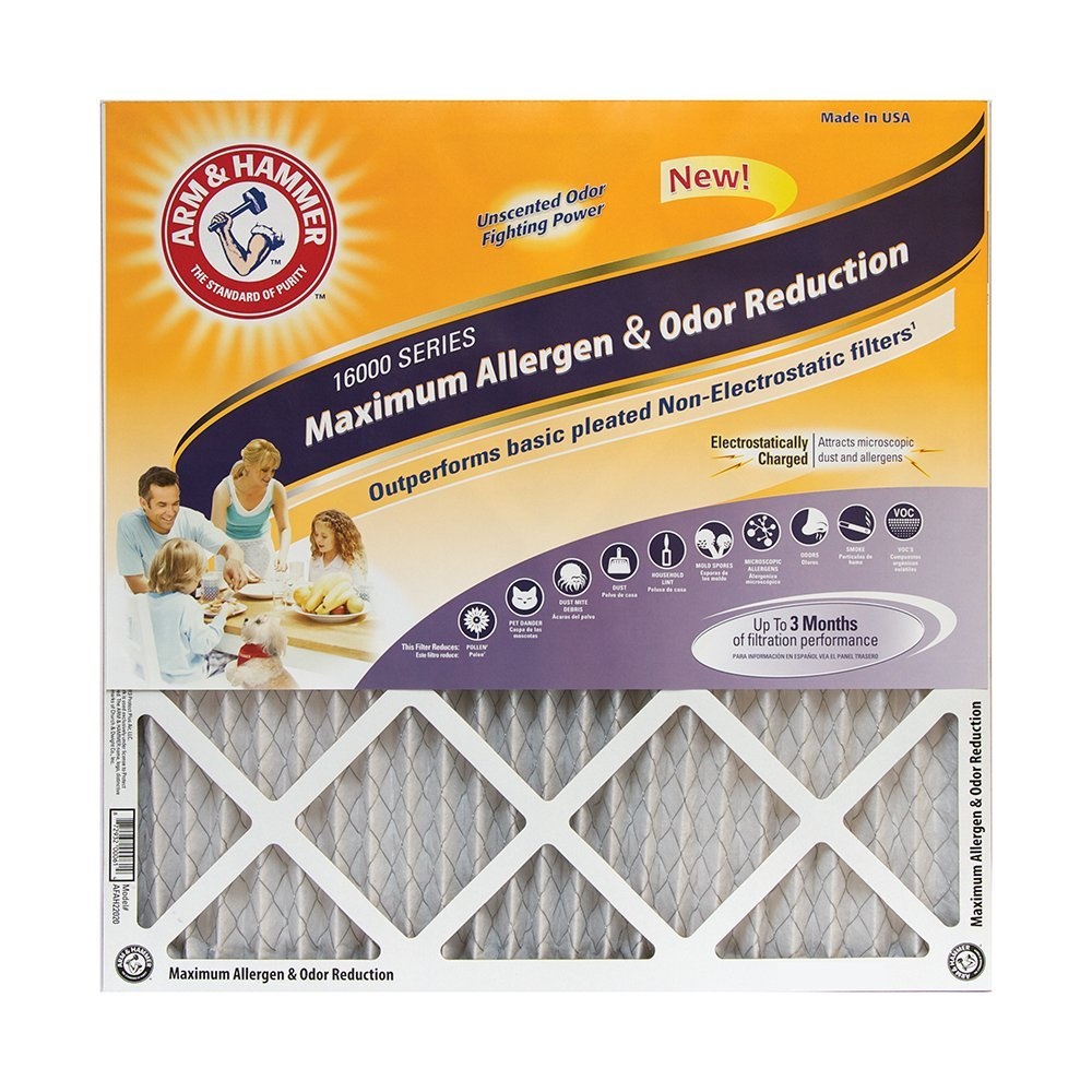slide 1 of 1, ARM & HAMMER Max Air Filter, 14 in x 24 in x 1 in