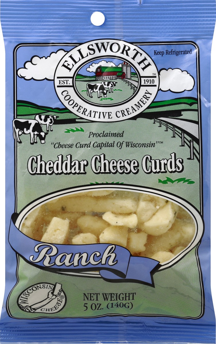 slide 1 of 4, Ellsworth Cooperative Creamery™ cheddar cheese curds, ranch, 5 oz