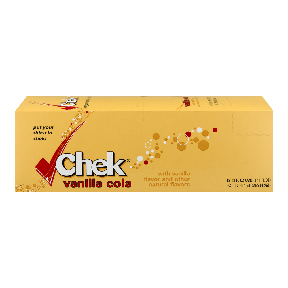 slide 1 of 1, Chek Vanilla Cola - 12 ct; 12 fl oz, 12 ct; 12 fl oz