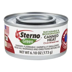 Sterno Canned Heat Ethanol Gel Chafing Fuel - 6.1oz
