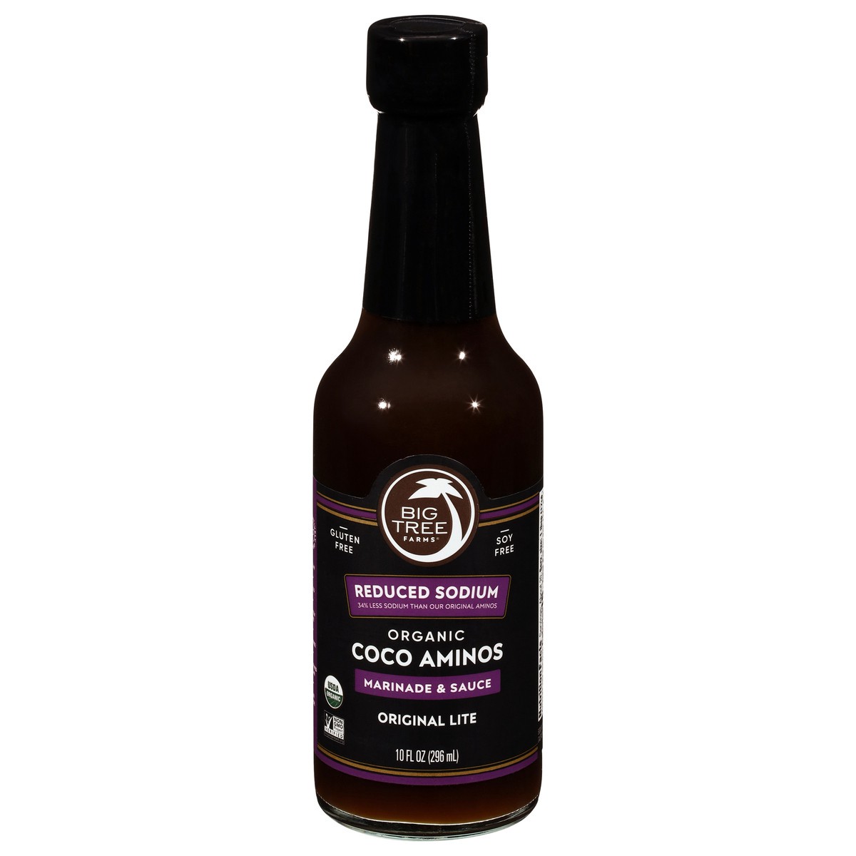 slide 1 of 15, Big Tree Farms Reduced Sodium Organic Coco Aminos Marinade & Sauce 10 fl oz, 10 fl oz