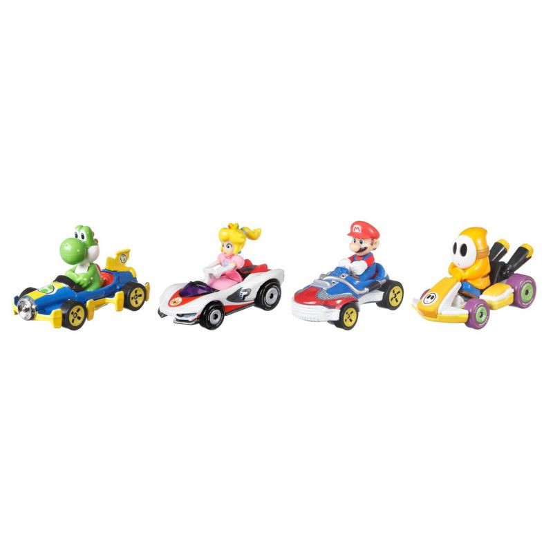 slide 5 of 6, Nintendo Hot Wheels Mario Kart Diecast - 4 pk, 4 ct
