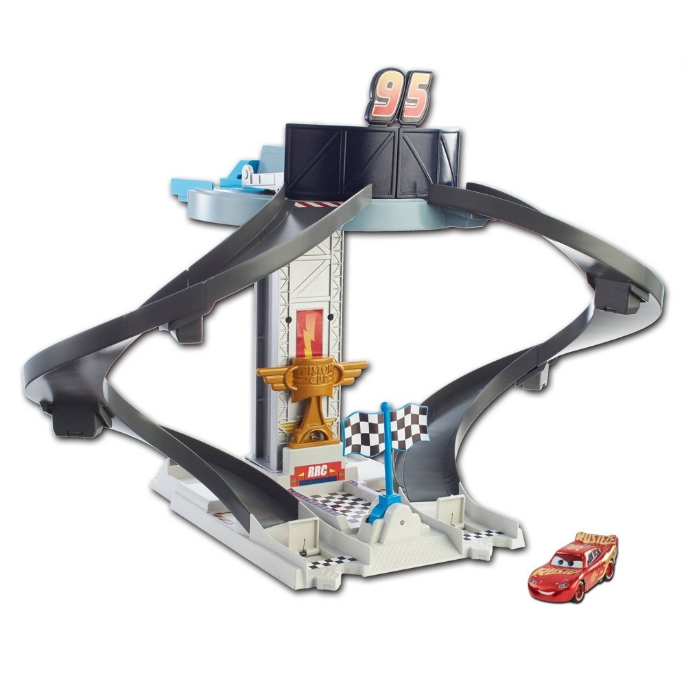 slide 5 of 9, Disney Pixar Cars Rust-eze Racing Tower Playset, 1 ct