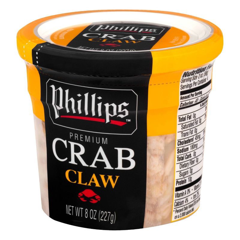 slide 2 of 5, Phillips Foods Phillips Claw Crab Meat - 8oz, 8 oz