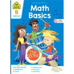 School Zone Workbook, Math Basics, Grade 5