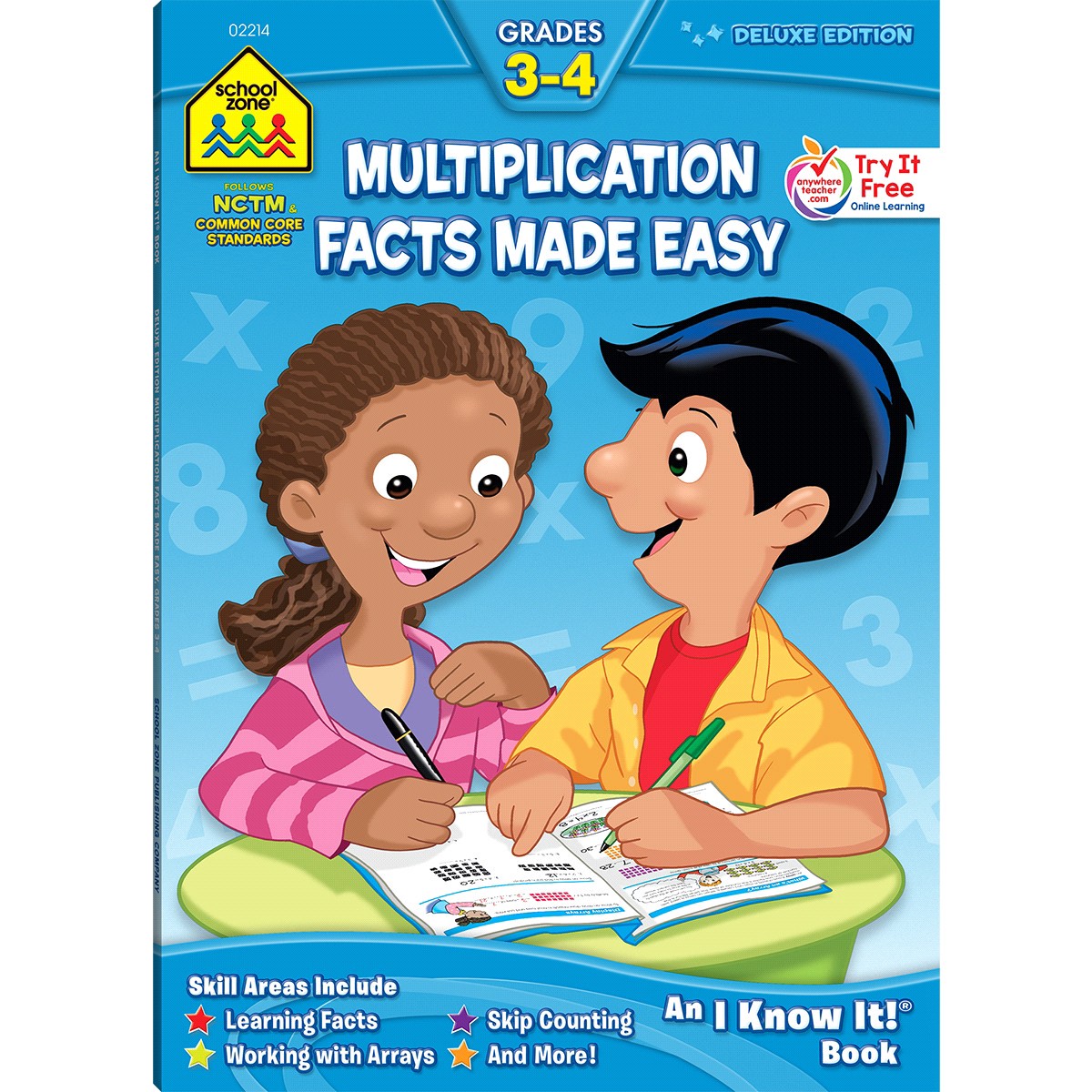 slide 1 of 1, School Zone Multiplication Facts Made Easy Grades 3-4 Workbook, 1 ct