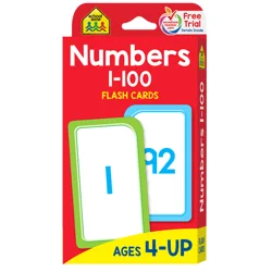 School Zone Flash Cards Numbers 1-100 (Ages 4-Up)
