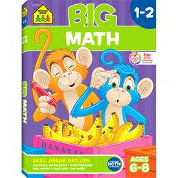 School Zone Big Math Grade 1-2 Workbook