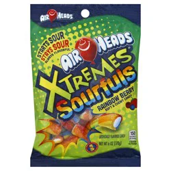 AirHeads Xtremes Sourfuls Rainbow Berry Candy 6 oz