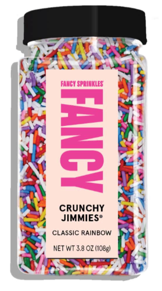 slide 1 of 1, Fancy Sprinkles® Classic Rainbow Crunchy Jimmies®, 3.8 oz