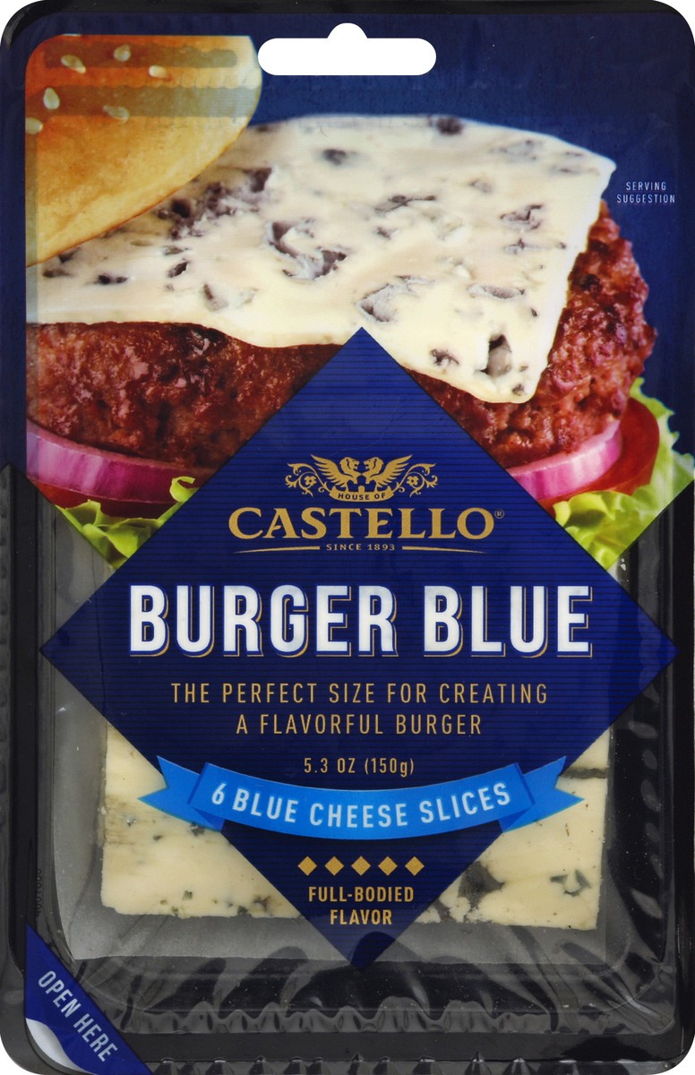 slide 4 of 4, Castello BurGer Blue Cheese Slices, 5.3 oz