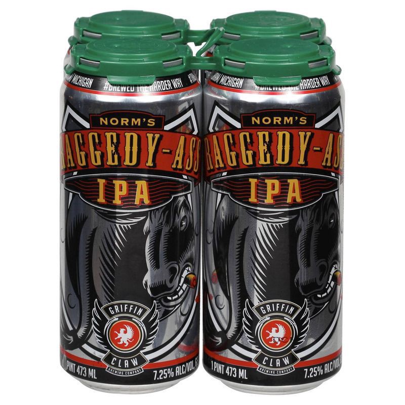 slide 1 of 4, Griffin Claw Norms Raggedy-ass Ipa, 64 fl oz
