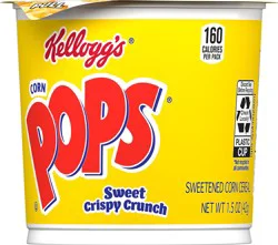Kellogg''s Corn Pops Cold Breakfast Cereal Cup, 8 Vitamins and Minerals, Single Serve, Original, 1.5oz Cup (1 Cup)
