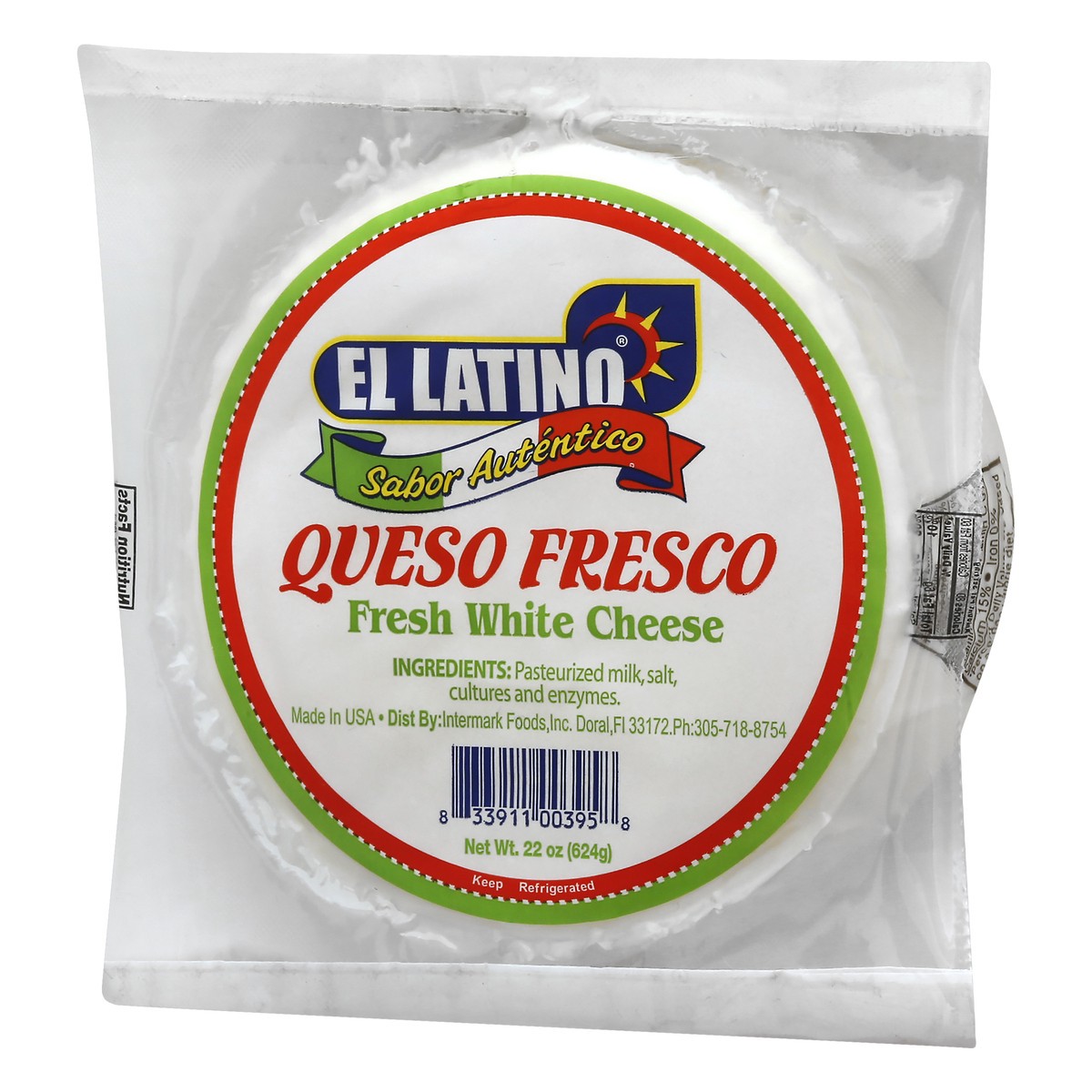 slide 11 of 13, El Latino Fresh White Cheese 22 oz, 22 oz