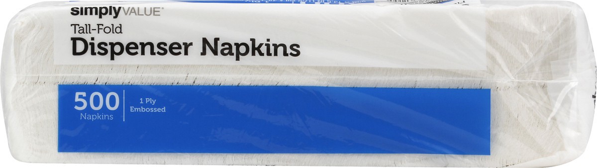 slide 11 of 11, Simply Value Tall Fold Dispenser Napkins, 500 ct