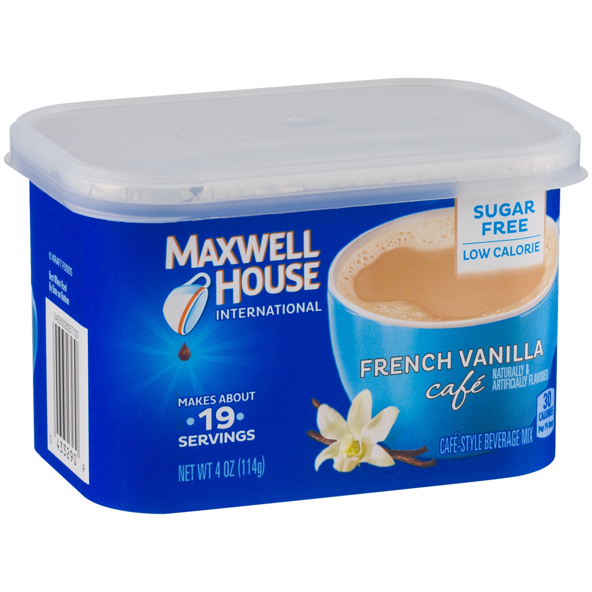 slide 1 of 8, Maxwell House International Sugar Free French Vanilla Cafe Instant Coffee, Caffeinated - 4 oz, 4 oz