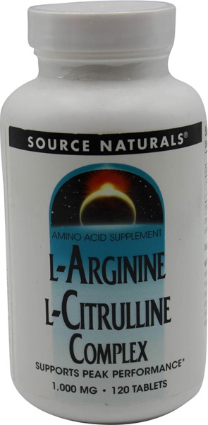 slide 1 of 1, Source Naturals L-Arginine L-Citrulline Complex, 120 ct